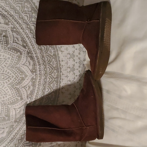 Girls 3 brown cozy calf boot - Picture 4 of 10